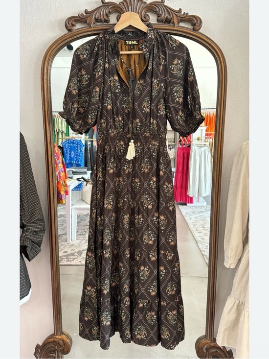 THML Dresses & Skirts - NWOT THML Brown Floral Maxi Dress